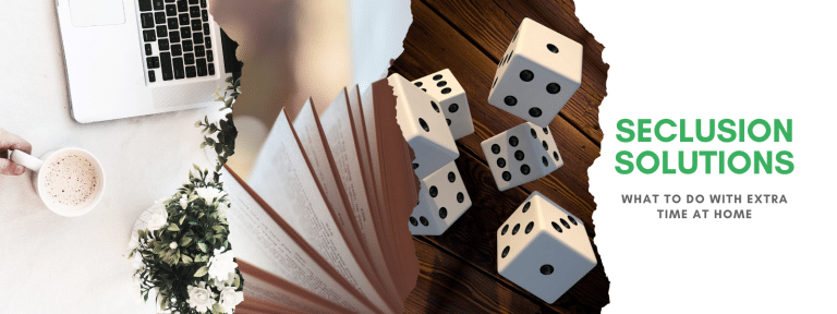 Book, dice, and computer