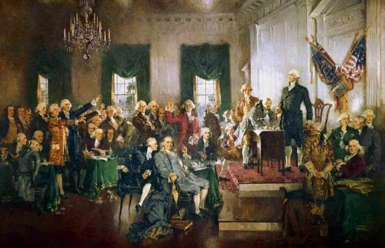 Painting of the Constitutional Convention.