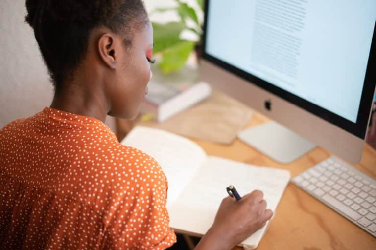 Student writing